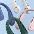 Miniatyrbillede 2 af 5: 2023 Ny Halsventilator Foldbar Personlig Ventilator Fri Bladløs Ventilator Justerbar Bærbar Ventilator med USB-opladning 3 Hastigheder[HK] green