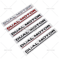 Miniatyrbilde 3 av 5: Bil Styling 3D Dual Motor ABS Selvklebende Emblem Bakluke Merke Klistremerke Karosseridekal for Tesla Model 3 Model S Models Y Model X[HK] Matte Black Red