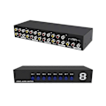 Miniatyrbillede 1 af 5: 8 Port RCA Komposit Audio Video AV 8-vejs Switch Vælger Switch Splitter Boks [HK]