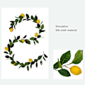 Miniatyrbillede 5 af 5: HK Kunstig Citrongarlande til Hjemmedekoration - Realistisk Frugtmodel Rattan Vine Yellow A2