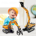 Pikkukuva 3 / 4: Insinöörikaivinkone Lasten Lelukärry Grab[HK] excavator