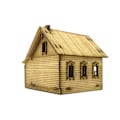 Miniatyrbild 3 av 5: 1/72 Trä Europeiskt Hus För Mikro Landskap Sandbord Arkitektur Modell Stil A[HK] Style A 8cm