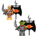 Miniatyrbilde 3 av 5: 10 stk Ringenes Herre Middelalder Minifigurer Lekesett 1.77 tommer Orcish Uruc Goblin Solon Byggeklosser Actionfigurer [HK]