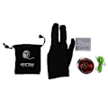 Miniatyrbilde 5 av 5: N8 Super Profesjonell YoYo + Snor + Gratis Veske + Gratis Hanske (Rød)[HK] Red
