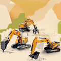 Pikkukuva 4 / 4: Insinöörikaivinkone Lasten Lelukärry Grab[HK] excavator