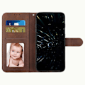 Pikkukuva 2 / 5: Xiaomi Redmi Note 14 5G Kotelo Jalustalla Käännettävä Suojaava Nahkainen Puhelinkuori - Musta[HK] Brown Multicolor