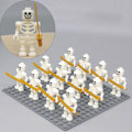 Miniatyrbillede 3 af 5: 12 stk. Skeletkriger Korps Byggeklodser Model Legetøj Samling Forbrugsvarer Sort[HK]