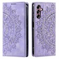 Miniatyrbillede 1 af 5: Til Samsung Galaxy A16 Etui Mandala Mønster Magnetisk Lukning Læder Telefon Cover[HK] Purple