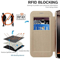 Miniatyrbilde 5 av 5: Magnetisk telefondeksel med RFID-blokkering i lær til iPhone 16 Pro Max [HK]