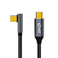 Miniatyrbilde 1 av 5: 100W Power Delivery USB C til C Kabel 90 Graders Type-c 10Gbps Ladekabel[HK] 1.5m