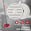 Miniatyrbild 5 av 5: 3 st Mopprefiller för Vileda Spin And Clean Mopp - Ersättningshuvud för Spinmopp - Tvättbart Återanvändbart Mikrofibermopphuvud för Rengöring F[HK] Grey