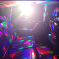 Pikkukuva 5 / 5: Mini Disco Ball -valo, tunnelmavalo, rannekoru, ääniaktivoitu LED-lavavalo, kello huoneen sisustukseen, autoon, syntymäpäivään [HK] Blue