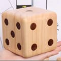 Jättestora trätärningar för utomhusspel/picknick/grillfester/trätärningsbräda julpynt [HK] Beige