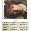 Miniatyrbillede 3 af 5: Komfortabelt Ultra-Blødt Micro Fleece Tæppe, Jamie Fraser Fleece Tæpper til Sofa Seng Rejse ABD18001[HK] 60x50in 150x125cm