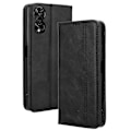 Miniatyrbillede 1 af 5: Til TCL 505 T509K T5094 Etui Retro Læder Magnetisk Lukning Flip Telefon Cover[HK] Style C Multicolor