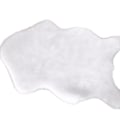 Miniatyrbillede 1 af 5: Fluffy Faux Fur Geometrisk Stue Soveværelse Dekoration[HkkK] White