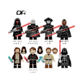 Miniatyrbillede 5 af 5: \"KT1059 Star Wars Serie Darth Vader Obi-Wan figurer 8 børns byggeklods legetøj\"[HK]