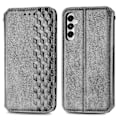 Pikkukuva 1 / 5: Samsung Galaxy A05s 4G Nahkakotelo, kohokuvioitu vinoneliökuvio, lompakkokotelo [HK] Style E Multicolor