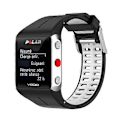Miniatyrbilde 1 av 5: For Polar V800 GPS Smartklokke Tofarget Stålspenne Klokkereim[HK] Black-White