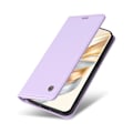 Miniatyrbilde 5 av 5: For Honor Magic7 Lite 5G/ X9c 5G Lommebok Etui Kortspor Stativ Lær Telefon Deksel[HK] Light Purple