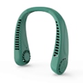 Miniatyrbillede 1 af 5: 2023 Ny Halsventilator Foldbar Personlig Ventilator Fri Bladløs Ventilator Justerbar Bærbar Ventilator med USB-opladning 3 Hastigheder[HK] green