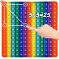 12x12 Multiplikation Push Bubble Fidget-leksak för barn - Pedagogisk matt pop-leksak[HK]