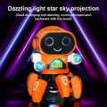 Miniatyrbilde 3 av 5: Rc Robot Lekevarer Elektronisk Gående Intelligent Dans Lys Musikk Blekksprut[HK] Orange