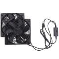 Miniatyrbilde 3 av 5: 120mm 5V USB-drevet PC-ruterfans med hastighetsregulator Høy luftstrøm kjølefan for rutermodus [HK] As shown