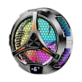 Pikkukuva 1 / 5: X42 Tabletin Jäähdytin RGB Värikäs Valaistus 10cm Magneettinen Puolijohdejäähdytin Tuuletin Tabletille [HK] color