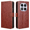 Pikkukuva 1 / 5: Xiaomi Redmi Note 14 Pro+ 5G / Note 14 Pro 5G Kotelo Crazy Horse -kuvio PU-nahkainen puhelinlompakkokotelo [HK] Brown