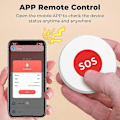 Miniatyrbild 4 av 5: SMATRUL S0S001-WiFi SOS-knapp APP Fjärrkontroll Nödlarm Tuya Smart Life Kompatibel [HK]