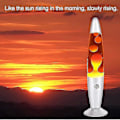 Miniatyrbilde 3 av 5: Stor Lavalamp Vakker Væskebevegelse Med Voks Som Flyter Som Nattlys Vann Underholdende For Voksne Tenåringer Barn[HK] Orange