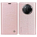 Pikkukuva 1 / 5: Honor Magic7 Lite 5G/ X9c 5G Lompakkokotelo Korttipaikalla Jalustalla Nahkainen Puhelinkotelo [HK] Rose Gold