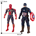 Miniatyrbild 2 av 3: Spider-Man Actionfigurer Leksak Dockor Dekor Superhjälte Avengers Iron Man Hulk Captain America Barn Pojkar Flickor Present[HK] Hulk