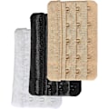 Miniatyrbilde 2 av 3: \"BH-forlenger for kvinner 5 kroker Plus Size BH-stroppforlengere 3 stk-pakke\"[HK] Black  Beige  White