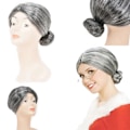 Miniatyrbild 4 av 5: Nyhet Gammal Dam Kostym Set Grå Mormor Peruk Cosplay Set Scenshow Kostym[HK] Only Old Lady Wig