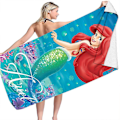 Miniatyrbild 4 av 5: HK  Elsa flicka pojke strandhandduk mikrofiber dubbelsidig fleece strandhandduk badhandduk