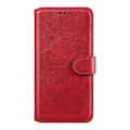 Miniatyrbillede 2 af 4: Kalveskinds tekstur læder cover til Motorola Moto G8 Power Lite[HK] Red