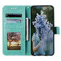 Miniatyrbild 2 av 5: För Samsung Galaxy S25 Plus Skal Präglat Totem PU Läder Plånbok Ställ Telefonskydd [HK] Mint Green