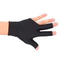 Vänsterhänt biljardhandske, spandex, trefinger, öppen design, för biljard och pool