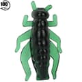 5-pack mjuka syrsfiskedrag simulering 2,3 cm för karpfiske (mörkgrön)