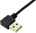 Miniatyrbillede 3 af 4: Retvinklet USB 2.0 til Micro USB han til Type han datakabel synkroniserings- og opladningskabel, 30 cm - 1,5 m