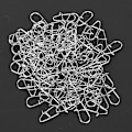 Miniatyrbilde 5 av 10: Fiskekobling Gourd Hook Ring Type Solid Spenneklips Rustfritt Stål 7x14mm