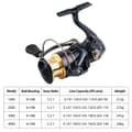 Spinnrulle 4+1BB 5.2:1 med metallspole för ultralätt fiske.