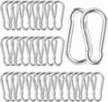 Galvaniserade karbinhakar, 40-pack, 80 x 8 mm, gungkrokar