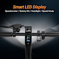 Miniatyrbild 10 av 11: AOVOPRO ESMAX, Elektrisk Scooter 10 tum 42V 14.5Ah 500W Dubbelbroms APP-funktion ESMAX-01