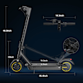 Miniatyrbild 6 av 11: AOVOPRO ESMAX, Elektrisk Scooter 10 tum 42V 14.5Ah 500W Dubbelbroms APP-funktion ESMAX-01