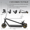 Miniatyrbild 3 av 11: AOVOPRO ESMAX, Elektrisk Scooter 10 tum 42V 14.5Ah 500W Dubbelbroms APP-funktion ESMAX-01