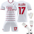 Miniatyrbild 3 av 6: AC Milan bortatröja Rafael Leao fotbollströja för barn GIROUD 9 With sock #16