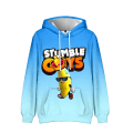 Miniatyrbild 2 av 6: Stumble Guys 3D Print Hoodie Barnkappa Hoodie Ytterkläder 4 130